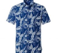 100% cotton hawaiian printed men’s shirt us size regular fit short sleeve beach blouse