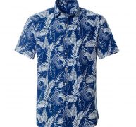 100% cotton hawaiian printed men’s shirt us size regular fit short sleeve beach blouse