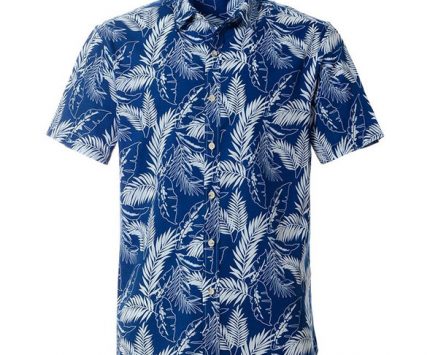 100% cotton hawaiian printed men’s shirt us size regular fit short sleeve beach blouse