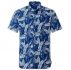 100% cotton hawaiian printed men’s shirt us size regular fit short sleeve beach blouse