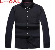 10xl 8xl 6xl 5xl men’s shirt long sleeve cotton new fashion designer solid color men’s shirts for business shirts