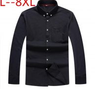 10xl 8xl 6xl 5xl men’s shirt long sleeve cotton new fashion designer solid color men’s shirts for business shirts