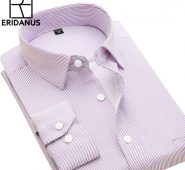 2016 spring men dress shirt new arrival long sleeve slim fit fashion designer male business pure color shirts m0371