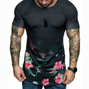 2019 new fashion men t-shirts summer casual style short sleeve length print pattern type o-neck collar regular sleeve style