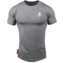 2019 new mens t-shirt gyms fitness t-shirt crossfit bodybuilding slim shirts printed o-neck short sleeves cotton tee 1