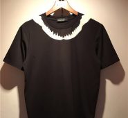 2019 summer new fashion mens t shirt neckline shark teeth prints couples t shirt mens clothing casual mens short sleev