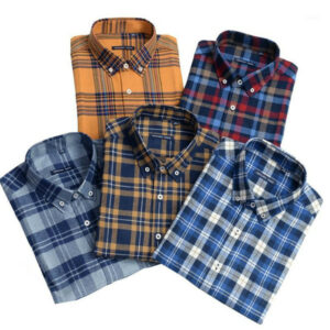 2020 autumn and winter plus size men's shirt retro plaid print 100% cotton fashion business casual long sleeve shirt xxl-10xl1