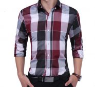 2020 autumn mens work shirts long sleeve men dress shirt formal business plaid button down brand plus size smart casual shirts