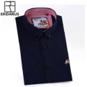 2020 new men’s shirt short-sleeve brand arrival business fashion designer slim man dress cotton big size 4xl m642