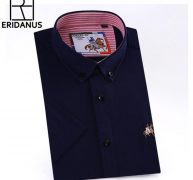 2020 new men’s shirt short-sleeve brand arrival business fashion designer slim man dress cotton big size 4xl m642