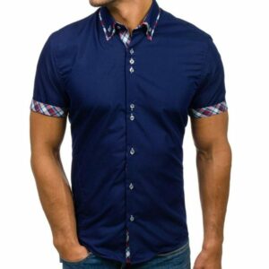 2020 summer new style large size men's shirt male business casual cotton plaid print short sleeve shirts 3xl