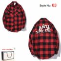 2021 men casual shirts women long sleeve shirts letter printed letter printing hip hop style clothes with label box