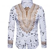3d print shirt men 2017 traditional african dashiki men shirt long sleeve slim fit casual mens dress shirts camisas masculinas