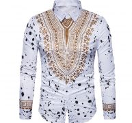 3d print shirt men 2017 traditional african dashiki men shirt long sleeve slim fit casual mens dress shirts camisas masculinas