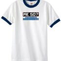 50th Birthday Ringer T-shirt Funny Me 50 Years White/Navy Tee Shirt