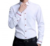 5xl 2020 new men dress shirts brand clothing fashion camisa social casual men shirt slim fit long-sleeve camisa masculina
