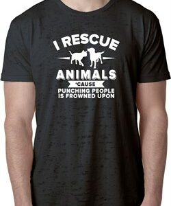 Animal Rescue Mens Burnout Shirt