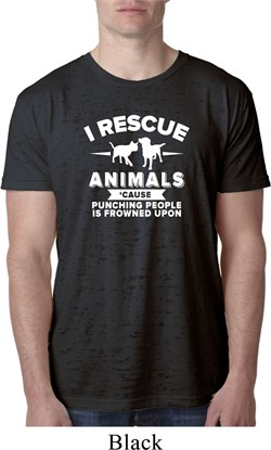 Animal Rescue Mens Burnout Shirt