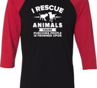Animal Rescue Mens Raglan Shirt