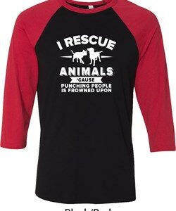 Animal Rescue Mens Raglan Shirt