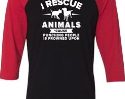 Animal Rescue Mens Raglan Shirt