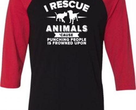 Animal Rescue Mens Raglan Shirt