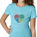 Autism Shape of My Heart Girls T-shirt