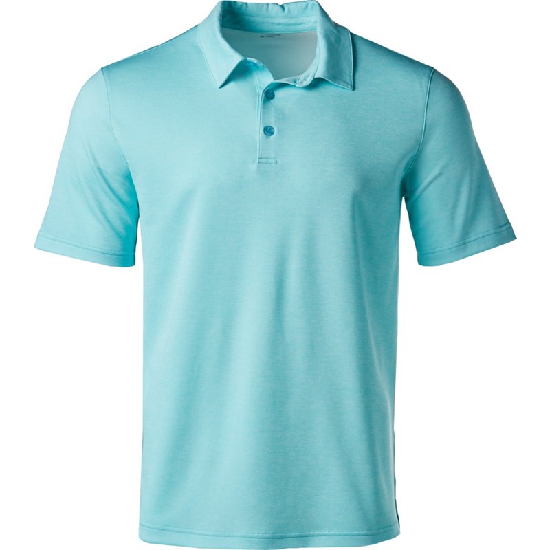 BCG Men's Melange Golf Polo T-Shirt Aqua/Turquoise, 3X-Large - Mens Golf Shirts at Academy Sports