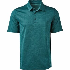 BCG Men's Melange Golf Polo T-Shirt Aqua/Turquoise Dark, 2X-Large - Mens Golf Shirts at Academy Sports