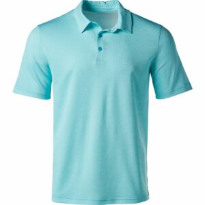 BCG Men's Melange Golf Polo T-Shirt Aqua/Turquoise, Large - Mens Golf Shirts at Academy Sports