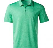 BCG Men’s Melange Golf Polo T-Shirt Aqua/Turquoise Light, Medium – Mens Golf Shirts at Academy Sports