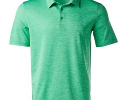 BCG Men’s Melange Golf Polo T-Shirt Aqua/Turquoise Light, Medium – Mens Golf Shirts at Academy Sports