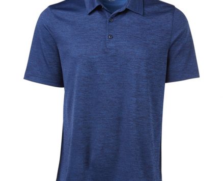 BCG Men’s Melange Golf Polo T-Shirt Blue, Medium – Mens Golf Shirts at Academy Sports