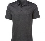 BCG Men’s Melange Golf Polo T-Shirt Caviar, Small – Mens Golf Shirts at Academy Sports