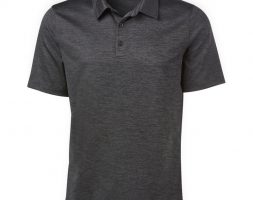 BCG Men’s Melange Golf Polo T-Shirt Caviar, Small – Mens Golf Shirts at Academy Sports