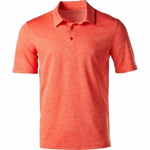 BCG Men's Melange Golf Polo T-Shirt Orange Bright, 2X-Large - Mens Golf Shirts at Academy Sports