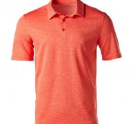 BCG Men’s Melange Golf Polo T-Shirt Orange Bright, Large – Mens Golf Shirts at Academy Sports