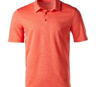 BCG Men’s Melange Golf Polo T-Shirt Orange Bright, Medium – Mens Golf Shirts at Academy Sports