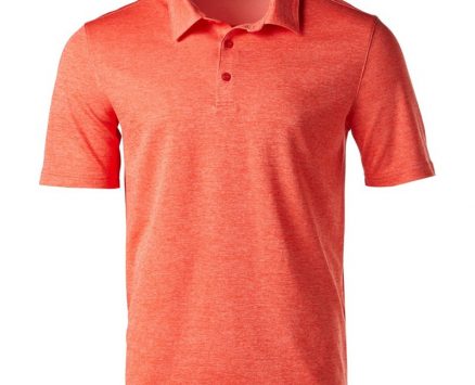 BCG Men’s Melange Golf Polo T-Shirt Orange Bright, X-Large – Mens Golf Shirts at Academy Sports