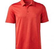 BCG Men’s Melange Golf Polo T-Shirt Orange Dark, Large – Mens Golf Shirts at Academy Sports