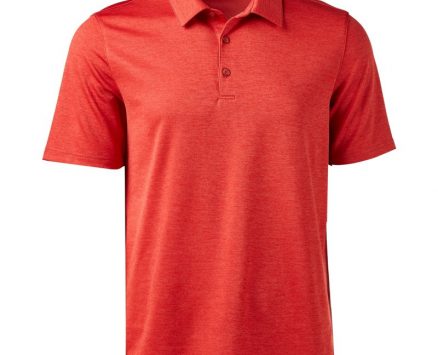 BCG Men’s Melange Golf Polo T-Shirt Orange Dark, Large – Mens Golf Shirts at Academy Sports