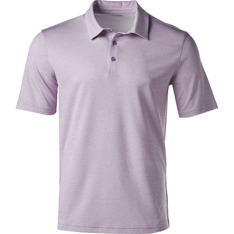 BCG Men's Melange Golf Polo T-Shirt Purple Light, 2X-Large - Mens Golf Shirts at Academy Sports