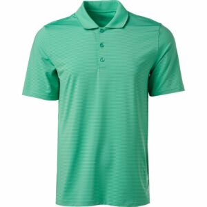 BCG Men's Micro Stripe Polo Shirt Aqua/Turquoise Light, 2X-Large - Mens Golf Shirts at Academy Sports