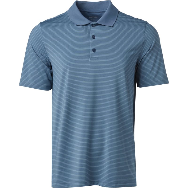 BCG Men's Micro Stripe Polo Shirt Blue Dark, Large - Mens Golf Shirts at Academy Sports