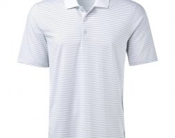 BCG Men’s Micro Stripe Polo Shirt Bright White, Large – Mens Golf Shirts at Academy Sports