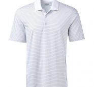 BCG Men’s Micro Stripe Polo Shirt Bright White, Medium – Mens Golf Shirts at Academy Sports