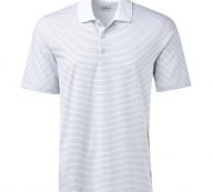BCG Men’s Micro Stripe Polo Shirt Bright White, X-Large – Mens Golf Shirts at Academy Sports