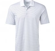 BCG Men’s Micro Stripe Polo Shirt Bright White, X-Large – Mens Golf Shirts at Academy Sports