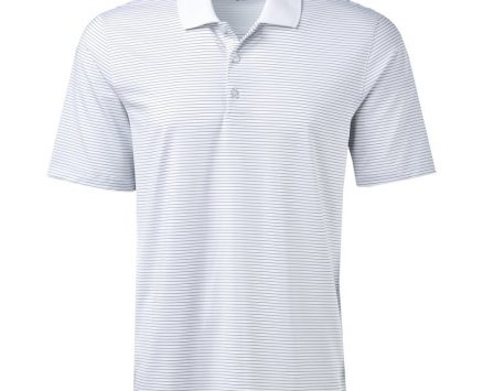 BCG Men’s Micro Stripe Polo Shirt Bright White, X-Large – Mens Golf Shirts at Academy Sports