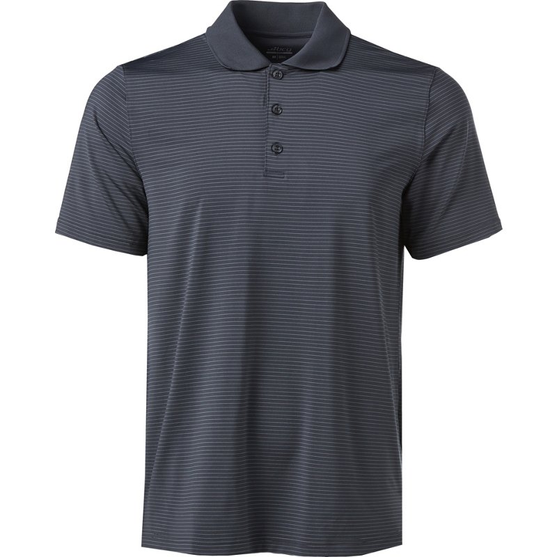 BCG Men's Micro Stripe Polo Shirt Charcoal, 2X-Large - Mens Golf Shirts at Academy Sports